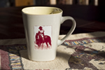 Artisan Glazed Bisque Ceramic Mug